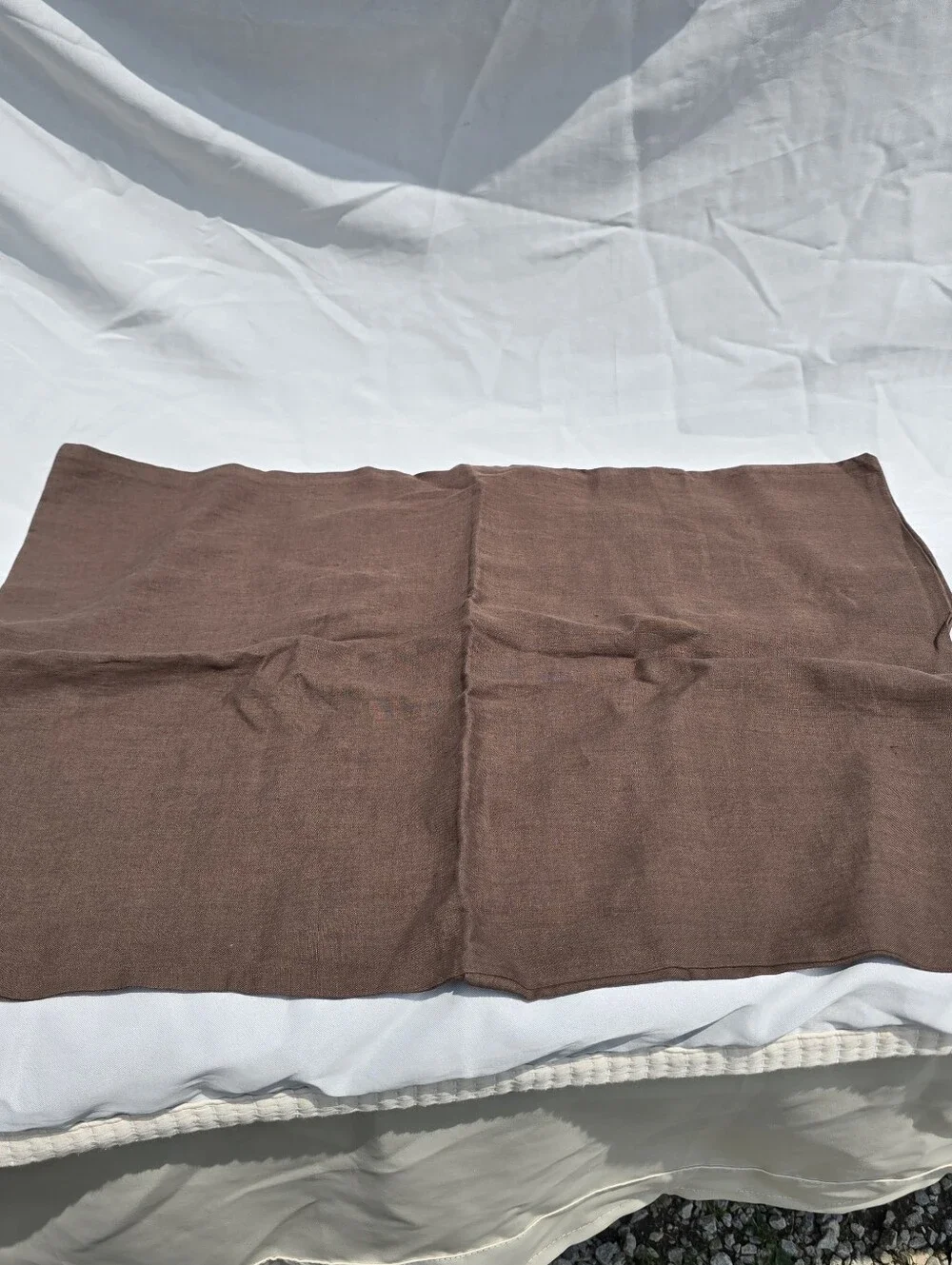 Quince 100% European Linen Standard Shams Set Of 2 ESPRESSO Brown